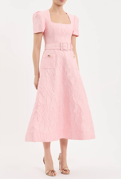 Rebecca Vallance Helmsley Short Sleeve Midi Dress