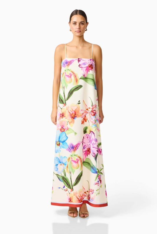 Elliatt Glinda A-Line Maxi Dress in Multi Floral