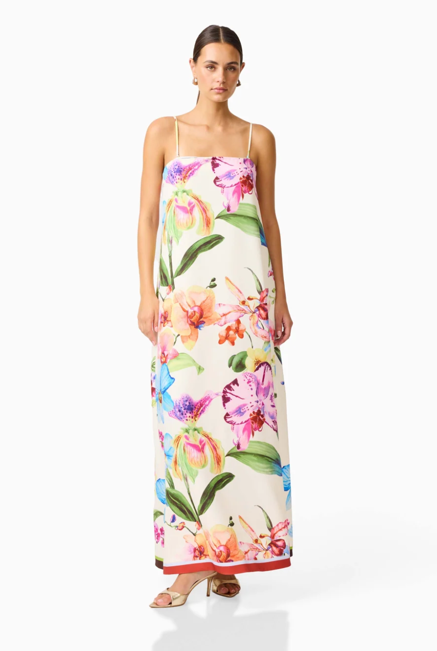 Elliatt Glinda A-Line Maxi Dress in Multi Floral