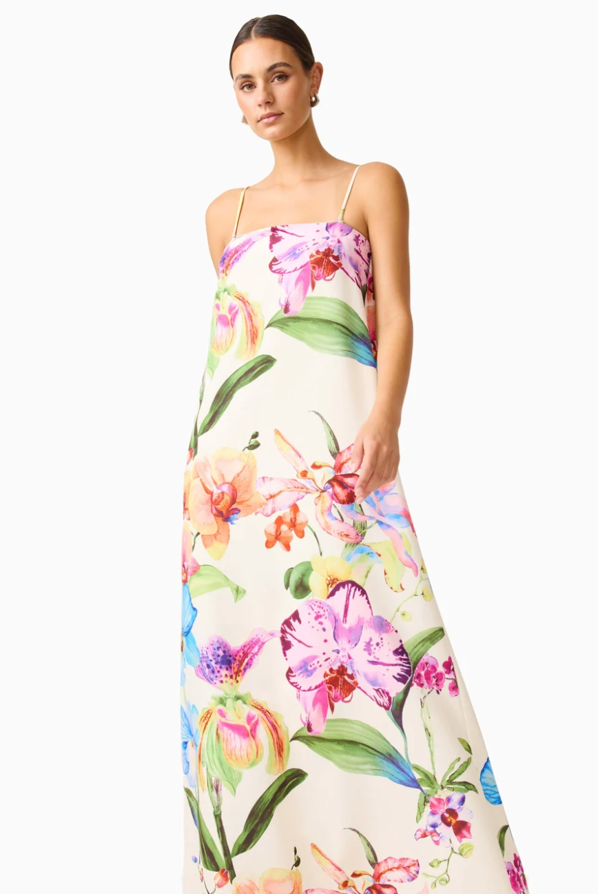 Elliatt Glinda A-Line Maxi Dress in Multi Floral