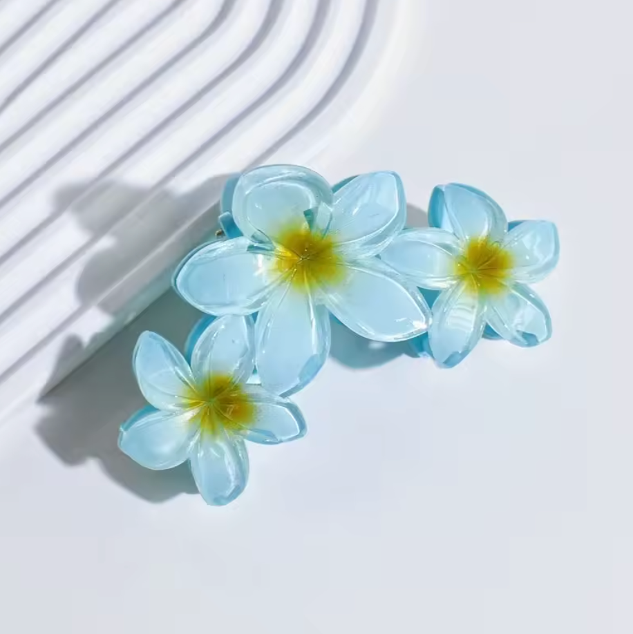 Frangipani Flower hair Claw Clip