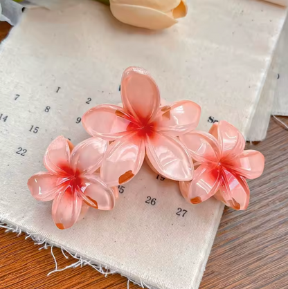 Frangipani Flower hair Claw Clip
