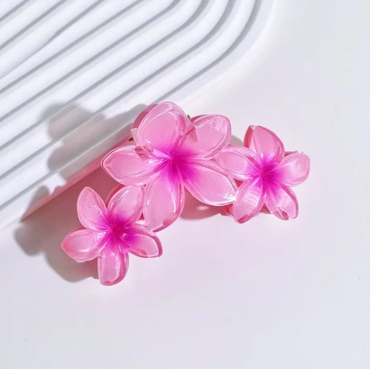 Frangipani Flower hair Claw Clip