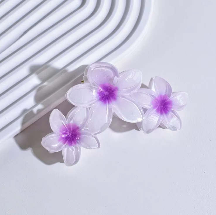Frangipani Flower hair Claw Clip