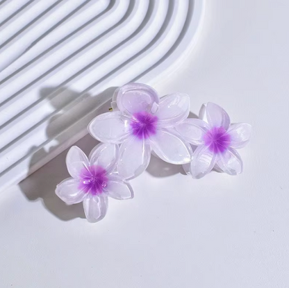 Frangipani Flower hair Claw Clip