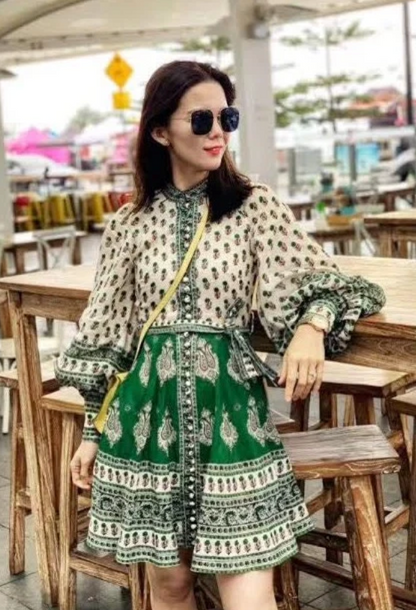 Zimmermann Amari Emerald Buttoned Mini Size 1