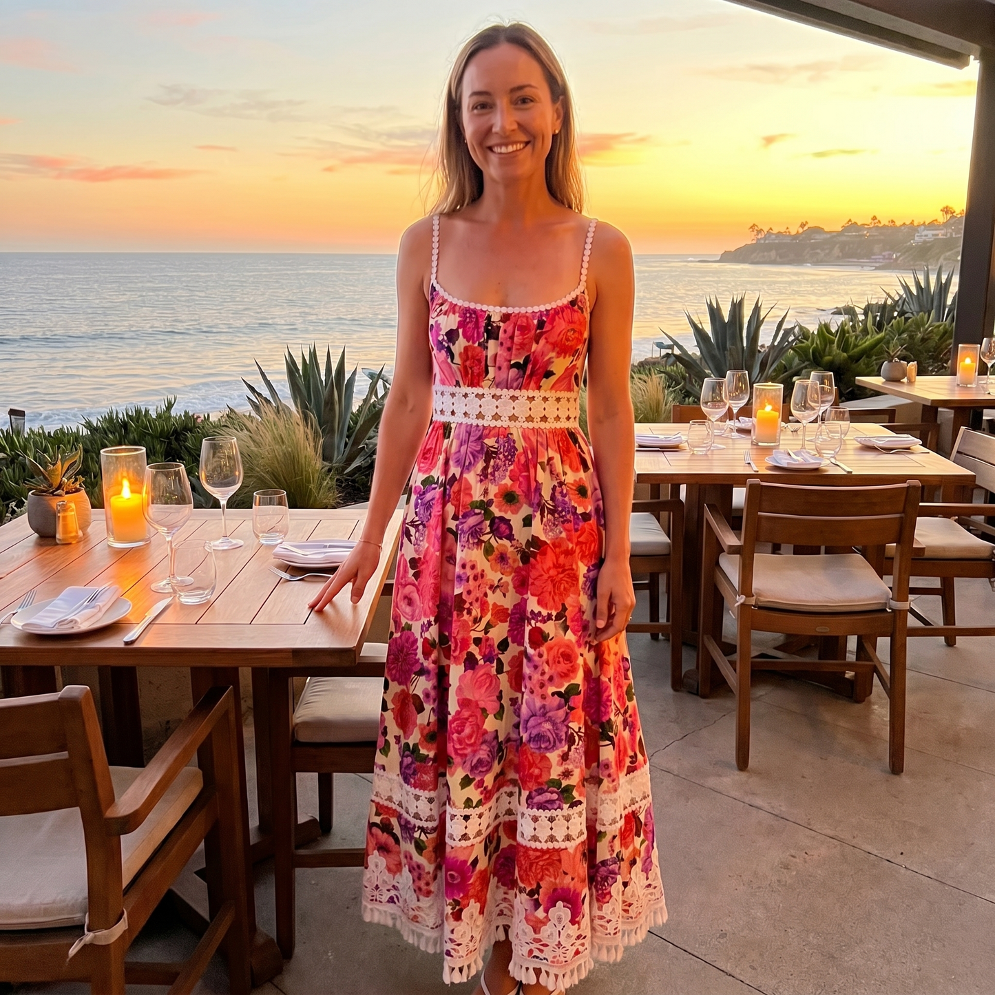 Zimmermann stardust fit and flare dress
