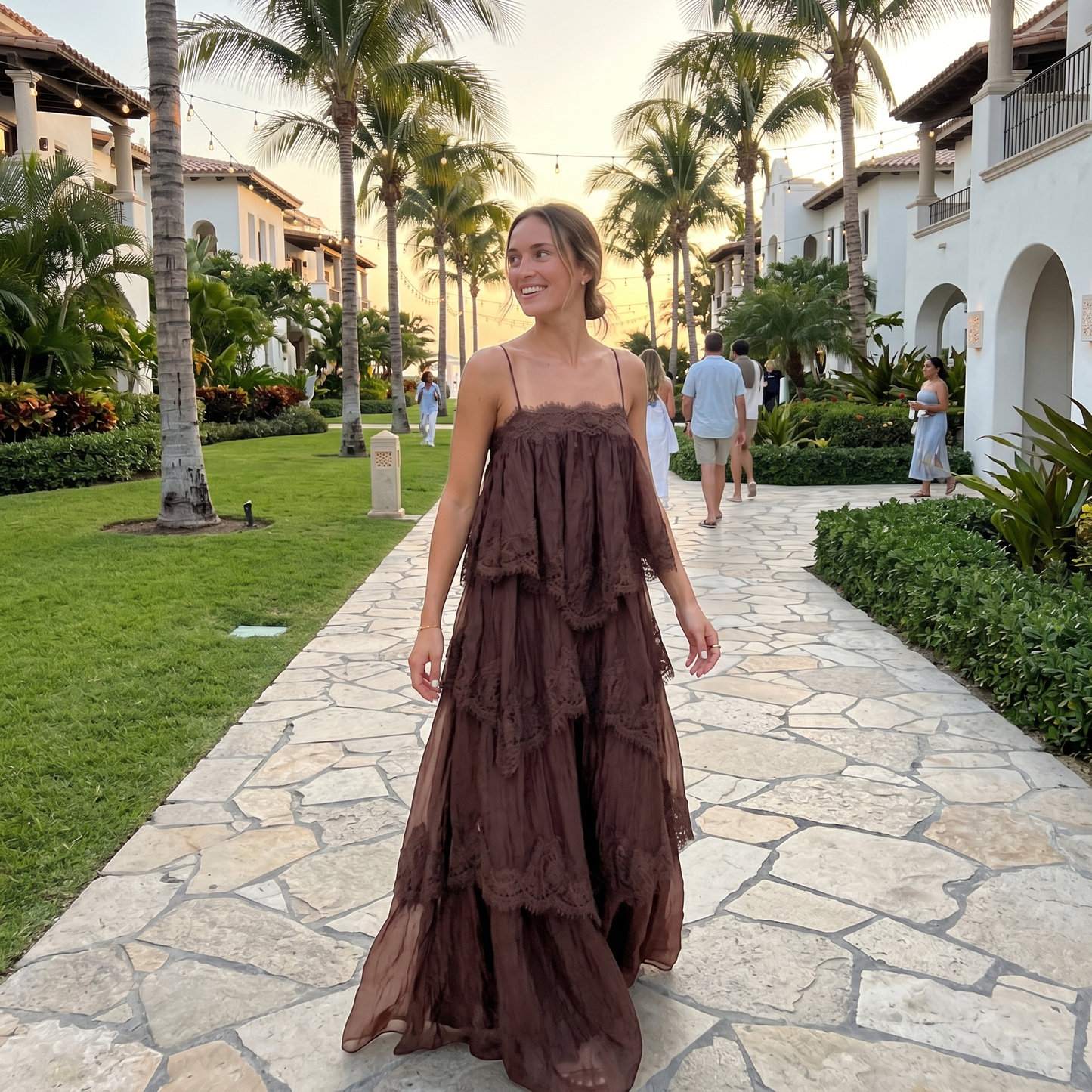 Aje Ophelia Lace Maxi