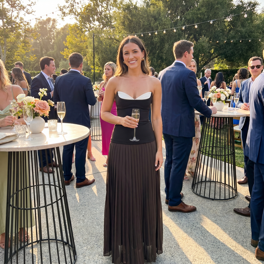 She is OLLA nicolette maxi dress