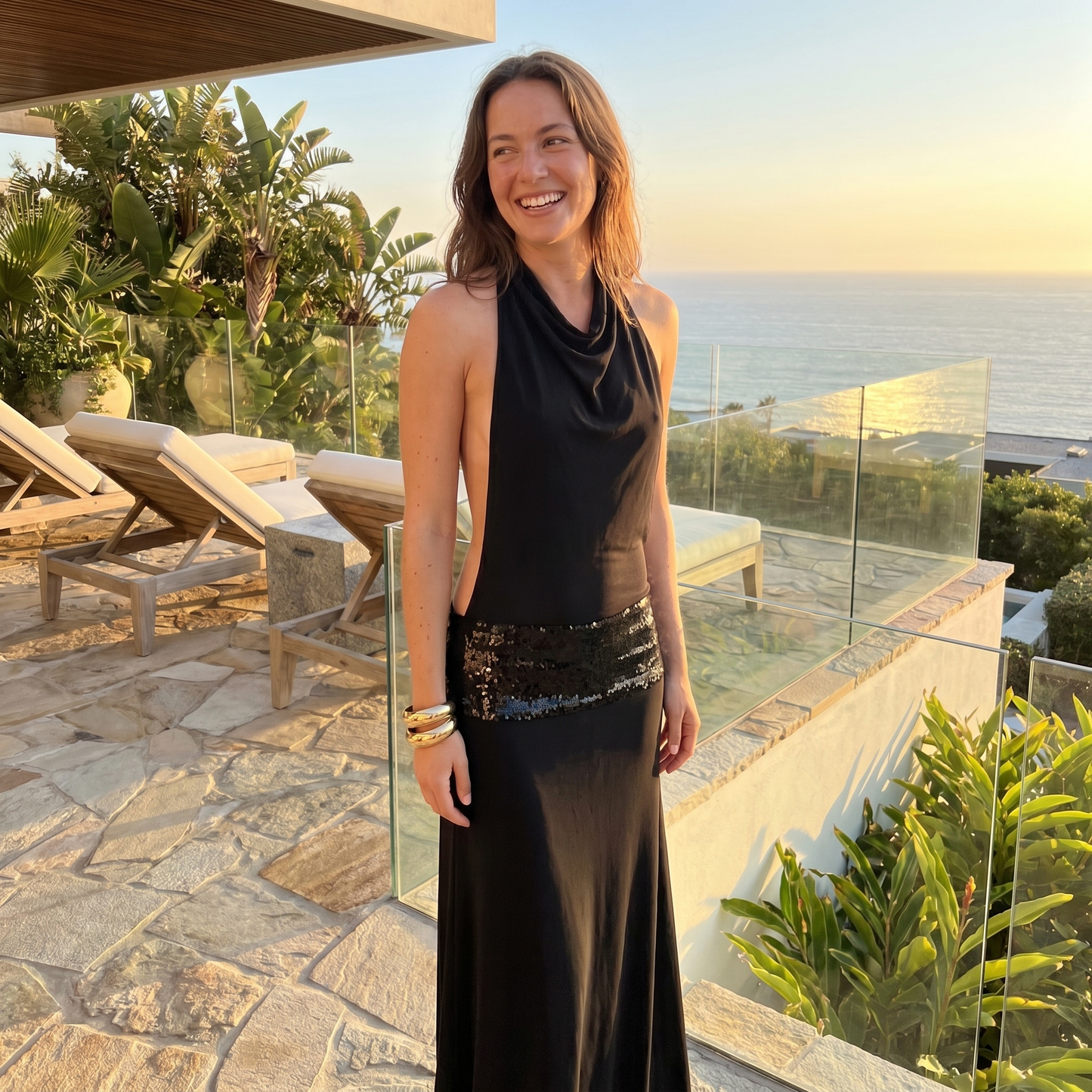 Ance Gria Adele Gown - Black